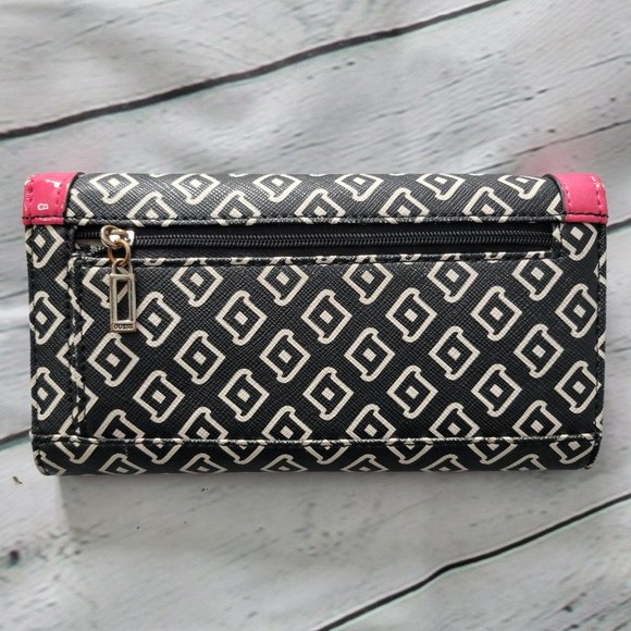 Black, pink and white Guess wallet - Picture 4 of 5